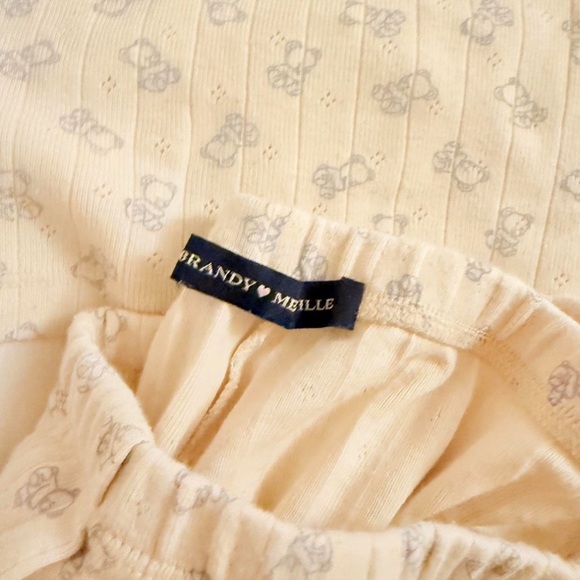 Brandy Melville Pajama Set with Bear Pattern - Picture 2 of 2